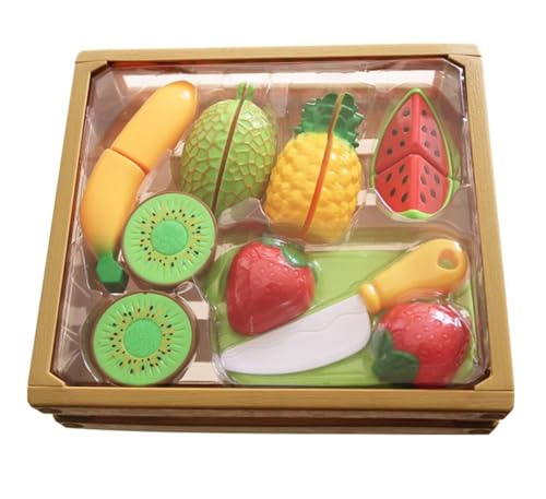 LLTCMYGS Simuliertes Obst- und Gemüseschneidespielzeug, Montessori Plastik Haus Spiel Küche Spielzeug,Fruits LLTCMYGS Simuliertes Obst- und Gemüseschneidespielzeug, Montessori Plastik Haus Spiel Küche Spielzeug,Fruits von LLTCMYGS