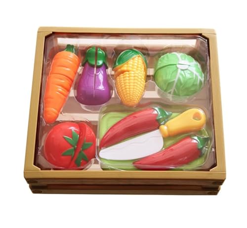 LLTCMYGS Simuliertes Obst- und Gemüseschneidespielzeug, Montessori Plastik Haus Spiel Küche Spielzeug,Vegetables LLTCMYGS Simuliertes Obst- und Gemüseschneidespielzeug, Montessori Plastik Haus Spiel Küche Spielzeug,Vegetables von LLTCMYGS