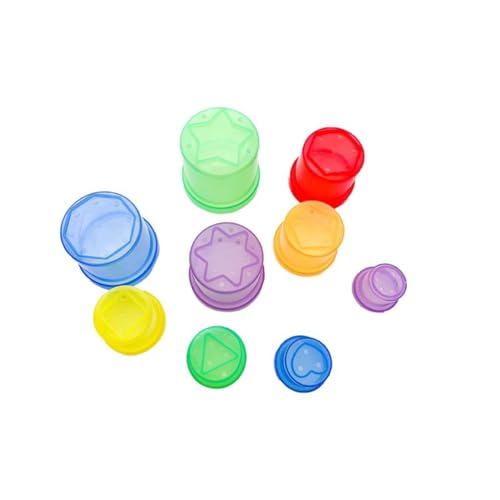 LLTCMYGS Sommer Montessori Regenbogen Transparent Sleeve Cup Spielzeug, buntes Stapel- und Bauspielzeug für Kleinkinder LLTCMYGS Sommer Montessori Regenbogen Transparent Sleeve Cup Spielzeug, buntes Stapel- und Bauspielzeug für Kleinkinder von LLTCMYGS