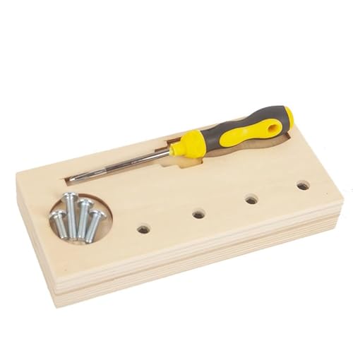 LLTCMYGS Tägliches Schraubenset für Kinder aus Holz, Montessori Hand-Auge-Koordination Lehrmittel,Phillips Screw Set LLTCMYGS Tägliches Schraubenset für Kinder aus Holz, Montessori Hand-Auge-Koordination Lehrmittel,Phillips Screw Set von LLTCMYGS