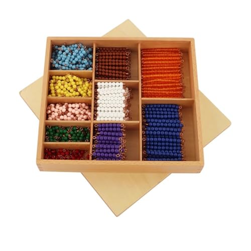 LLTCMYGS Transparente mathematische Perlen Montessori Lehrmittel, mathematische Perlen Lernmaterialien von LLTCMYGS
