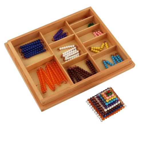 LLTCMYGS Transparentes Mathe-Perlen-Stick-Set Lehr-AIDS, Montessori Kurze Perlen-Sticks LLTCMYGS Transparentes Mathe-Perlen-Stick-Set Lehr-AIDS, Montessori Kurze Perlen-Sticks von LLTCMYGS
