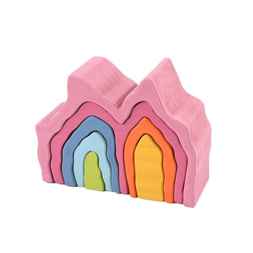 LLTCMYGS Wave Coral House Bausteine, Montessori Bausteinspielzeug für Kinder von LLTCMYGS