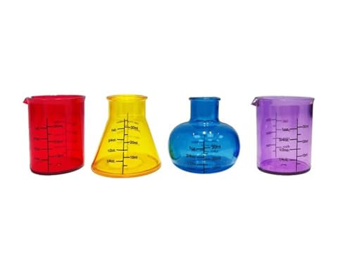 LLTCMYGS Wissenschaftliches Experiment Reagenzgläser, Messbecher und AIDS im Unterricht, Montessori Wissenschaftliches Wasserspiel,Beaker von LLTCMYGS