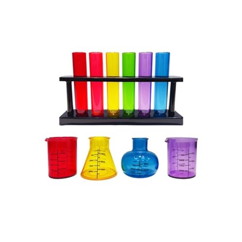 LLTCMYGS Wissenschaftliches Experiment Reagenzgläser, Messbecher und AIDS im Unterricht, Montessori Wissenschaftliches Wasserspiel,Set LLTCMYGS Wissenschaftliches Experiment Reagenzgläser, Messbecher und AIDS im Unterricht, Montessori Wissenschaftliches Wasserspiel,Set von LLTCMYGS