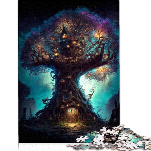 500 teiliges Puzzle Fantasy Puzzles für Erwachsene Holzpuzzles Heimdekoration 500 Teile (52 x 38 cm) von LLUCH