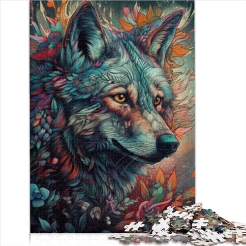 Abstraktes Wolf Puzzle für Erwachsene 1000 Teile Puzzle für Erwachsene geeignet für Erwachsene ab 12 Jahren 1000 Teile (75 x 50 cm) von LLUCH