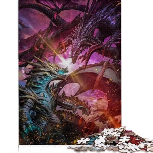 LLUCH Monster Hunter World Holzpuzzle für Erwachsene und Kinder, 1000 Teile, 75 x 50 cm von LLUCH