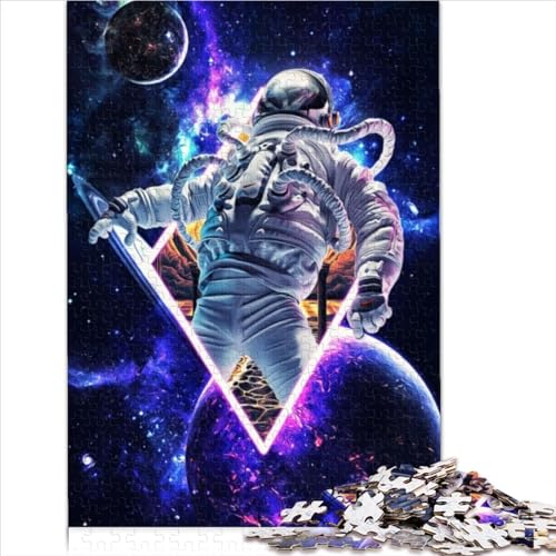 Puzzle für Erwachsene 500 teiliges Astronauten Puzzle für ErwachseneHerausforderndes Spiel 500 Teile (52 x 38 cm) von LLUCH