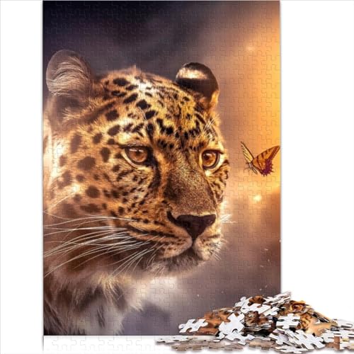 Puzzle für Erwachsene und Leoparden Schmetterling 1000 Teile Erwachsene Puzzles Holzpuzzles tolle Geschenke für Weihnachten 1000 Teile (75 x 50 cm) von LLUCH