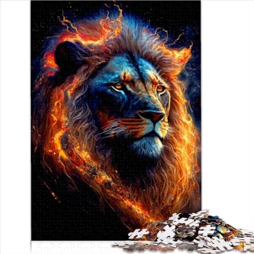 Puzzles 1000 Teile Puzzles für Erwachsene Löwen Puzzles für Erwachsene Holzpuzzles Denksportaufgaben für Erwachsene 1000 Teile (75 x 50 cm) von LLUCH
