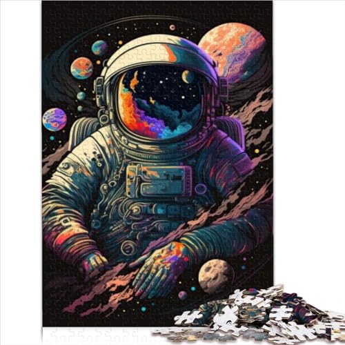 Puzzles 1000 Teile für Erwachsene und von Neon Astronaut für Erwachsene Puzzles Puzzles Lernspiel Herausforderungsspielzeug 1000 Teile (75 x 50 cm) von LLUCH