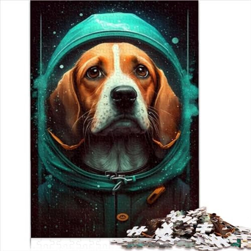 Puzzles für Erwachsene 1000 Teile Beagle Hund Puzzles Holzpuzzles für Erwachsene Puzzles für Erwachsene Teenager 1000 Teile (75 x 50 cm) von LLUCH