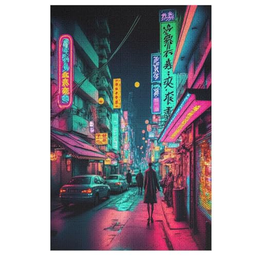 1000 Teile Puzzle Für Jungen Und Mädchen, Standard-Puzzles Tokio Neon, Familienspiele, 78×53cm von LLXXHH