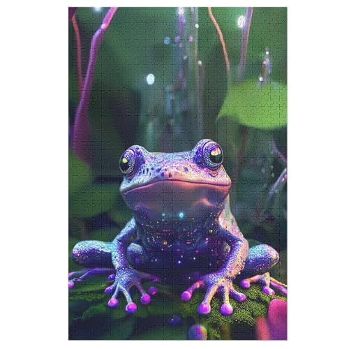 1000-teiliges Puzzle Für Erwachsene, Frosch Holzpuzzle, Gehirn-Herausforderung,Puzzles Spielzeugspiel 78×53cm 1000-teiliges Puzzle Für Erwachsene, Frosch Holzpuzzle, Gehirn-Herausforderung,Puzzles Spielzeugspiel 78×53cm von LLXXHH