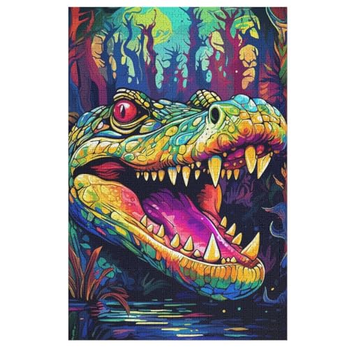 1000-teiliges Puzzle Für Erwachsene, Krokodil -Puzzles, Dekompressionsspiel, Spielzeugpuzzles, Geburtstagsgeschenke 78×53cm 1000-teiliges Puzzle Für Erwachsene, Krokodil -Puzzles, Dekompressionsspiel, Spielzeugpuzzles, Geburtstagsgeschenke 78×53cm von LLXXHH