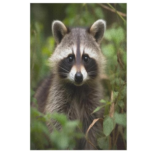 1000-teiliges Puzzle Für Erwachsene, Tier Raccoon Holzpuzzle, Gehirn-Herausforderung,Puzzles Spielzeugspiel 78×53cm 1000-teiliges Puzzle Für Erwachsene, Tier Raccoon Holzpuzzle, Gehirn-Herausforderung,Puzzles Spielzeugspiel 78×53cm von LLXXHH