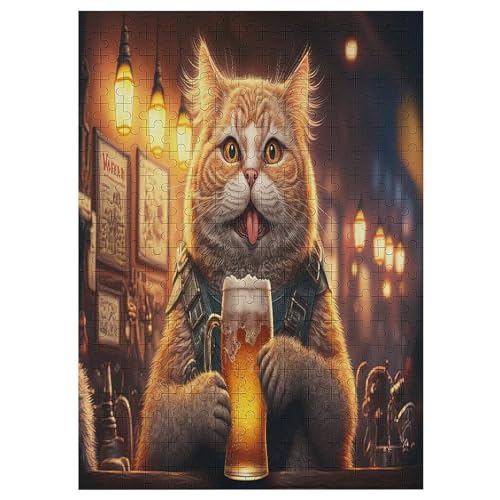 300 Teile Puzzle Für Jungen Und Mädchen, Standard-Puzzles Katze, Familienspiele, 42×30cm von LLXXHH