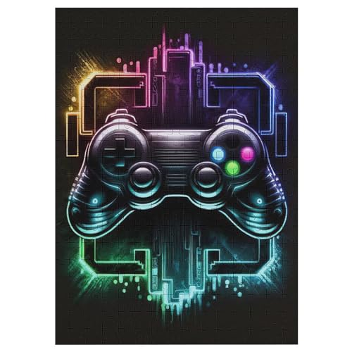 300-teiliges Puzzle Für Erwachsene, Gamepad Holzpuzzle, Gehirn-Herausforderung,Puzzles Spielzeugspiel 42×30cm von LLXXHH