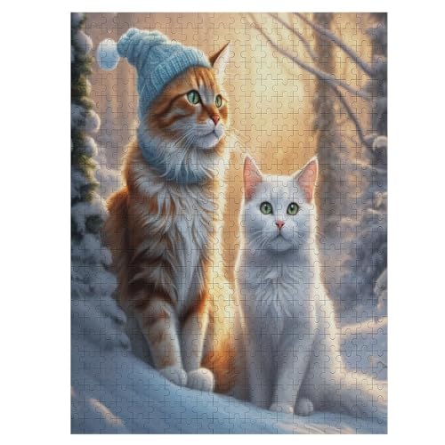 500 Teile Puzzle Für Jungen Und Mädchen, Standard-Puzzles Cute Katze, Familienspiele, 55×41cm 500 Teile Puzzle Für Jungen Und Mädchen, Standard-Puzzles Cute Katze, Familienspiele, 55×41cm von LLXXHH