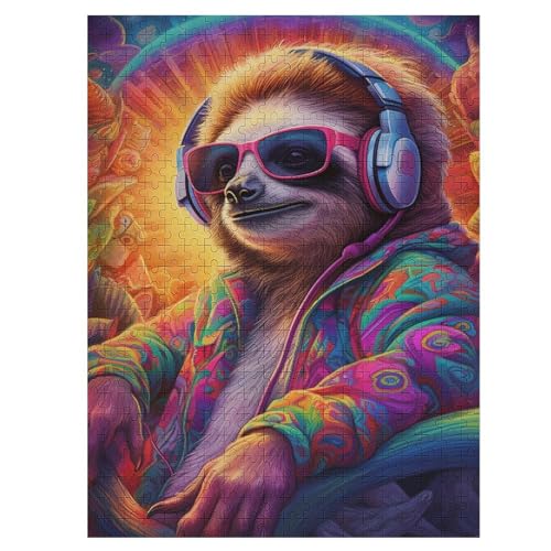 500-teiliges Puzzle Für Erwachsene, Faultier Holzpuzzle, Gehirn-Herausforderung,Puzzles Spielzeugspiel 55×41cm 500-teiliges Puzzle Für Erwachsene, Faultier Holzpuzzle, Gehirn-Herausforderung,Puzzles Spielzeugspiel 55×41cm von LLXXHH