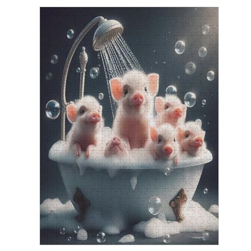 500-teiliges Puzzles, Cute Schwein -Puzzle Für Erwachsene Kinder,Holzbrettpuzzle,Erwachsenenpuzzles,Geschenke 55×41cm 500-teiliges Puzzles, Cute Schwein -Puzzle Für Erwachsene Kinder,Holzbrettpuzzle,Erwachsenenpuzzles,Geschenke 55×41cm von LLXXHH