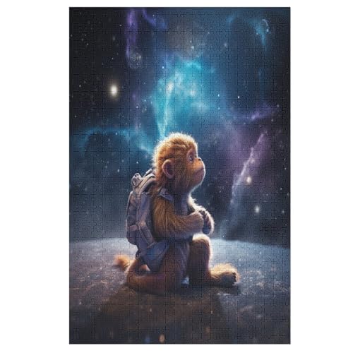 AFFE Holzpuzzle - 1000 Teiliges Jigsaw Knobelspiel - Puzzle Für Erwachsene & Kinder - Outdoor & Reisespielzeug 78×53cm von LLXXHH