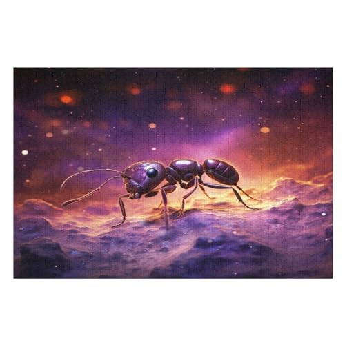 Antn Puzzles 1000 Teile Erwachsener Kniffel Spaß Für Die Ganze Familie, Holzpuzzle Kinder Erwachsene, Impossible Puzzle Schwer （75×50cm） von LLXXHH