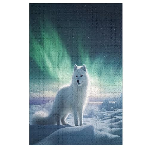Arctic Fuchs 1000 Teile Puzzles Für Erwachsene, Impossible Puzzle, Geschicklichkeitsspiel Für Die Ganze Familie, Kinder Holzpuzzle 78×53cm Arctic Fuchs 1000 Teile Puzzles Für Erwachsene, Impossible Puzzle, Geschicklichkeitsspiel Für Die Ganze Familie, Kinder Holzpuzzle 78×53cm von LLXXHH