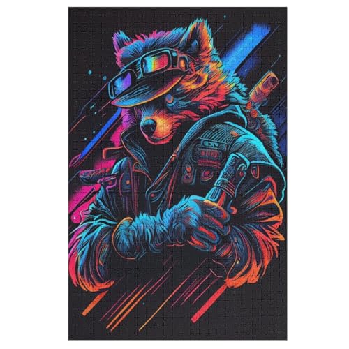 Bär 1000 Teile Puzzles Für Erwachsene,Holzpuzzle - Verringerter Druck Schwieriges Unmögliche Puzzle Für 12+ Kinder 78×53cm Bär 1000 Teile Puzzles Für Erwachsene,Holzpuzzle - Verringerter Druck Schwieriges Unmögliche Puzzle Für 12+ Kinder 78×53cm von LLXXHH