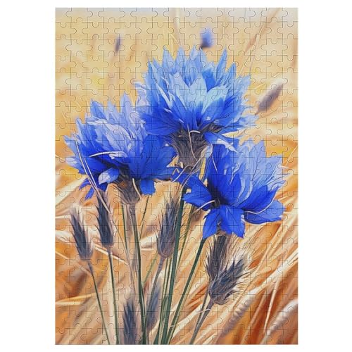 Blume 300 Teile Puzzles Für Erwachsene,Holzpuzzle - Verringerter Druck Schwieriges Unmögliche Puzzle Für Erwachsene 12+ Kinder 42×30cm von LLXXHH