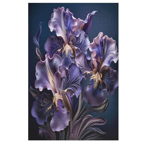 Blume Puzzle 1000 Teile, Holzpuzzle Herausforderndes Geschicklichkeitsspiel Für Die Ganze Familie, Kinder Erwachsenenpuzzle Ab 12 Jahren 78×53cm von LLXXHH