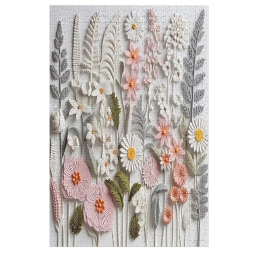 Blume Puzzles 1000 Teile Erwachsener Kniffel Spaß Für Die Ganze Familie, Holzpuzzle Kinder Erwachsene, Impossible Puzzle Schwer 78×53cm Blume Puzzles 1000 Teile Erwachsener Kniffel Spaß Für Die Ganze Familie, Holzpuzzle Kinder Erwachsene, Impossible Puzzle Schwer 78×53cm von LLXXHH