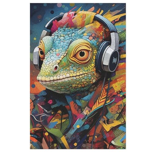 Chamäleon Holzpuzzle - Puzzle Für Erwachsene, 1000-teilige Puzzles Für Teenager Und Kinder, Herausfordernde Spiele 78×53cm Chamäleon Holzpuzzle - Puzzle Für Erwachsene, 1000-teilige Puzzles Für Teenager Und Kinder, Herausfordernde Spiele 78×53cm von LLXXHH