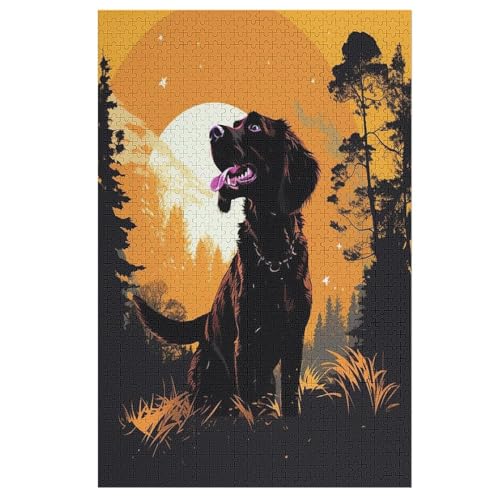 Cute Hund Puzzle 1000 Teile, Holzpuzzle Herausforderndes Geschicklichkeitsspiel Für Die Ganze Familie, Kinder Erwachsenenpuzzle Ab 12 Jahren 78×53cm Cute Hund Puzzle 1000 Teile, Holzpuzzle Herausforderndes Geschicklichkeitsspiel Für Die Ganze Familie, Kinder Erwachsenenpuzzle Ab 12 Jahren 78×53cm von LLXXHH