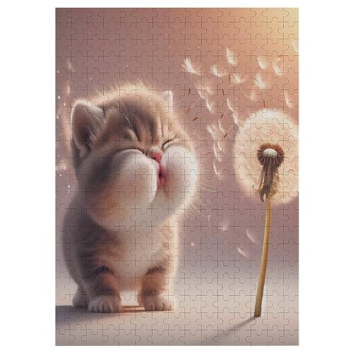 Cute Katze 300 Teile Premium-Puzzles Für Erwachsene Kinder- Holzpuzzles Spaß Und Lernspiele - Perfekte Puzzle-Geschenke 42×30cm Cute Katze 300 Teile Premium-Puzzles Für Erwachsene Kinder- Holzpuzzles Spaß Und Lernspiele - Perfekte Puzzle-Geschenke 42×30cm von LLXXHH