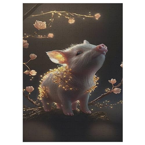Cute Schwein 300 Teile Puzzles Für Erwachsene Holzpuzzle Familienpuzzlespiel Stressabbau-Puzzle Für Erwachsene Kinder Ab 12 Jahren 42×30cm Cute Schwein 300 Teile Puzzles Für Erwachsene Holzpuzzle Familienpuzzlespiel Stressabbau-Puzzle Für Erwachsene Kinder Ab 12 Jahren 42×30cm von LLXXHH