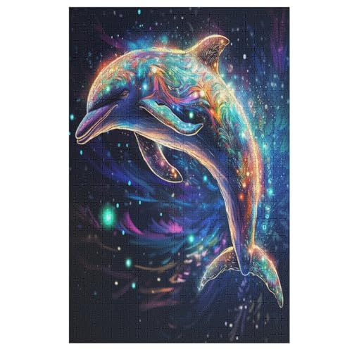 Delfin Holzpuzzle 1000 Teile, Knobelspiele Für Erwachsene, Teenager, Puzzles Unmögliche - Kinder Puzzle Zimmer Deko 78×53cm Delfin Holzpuzzle 1000 Teile, Knobelspiele Für Erwachsene, Teenager, Puzzles Unmögliche - Kinder Puzzle Zimmer Deko 78×53cm von LLXXHH