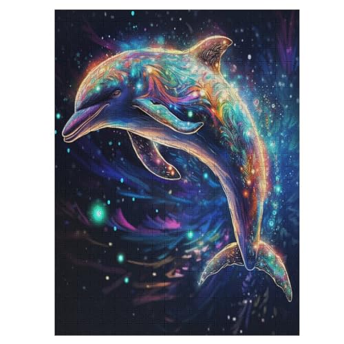 Delfin Holzpuzzle 500 Teile, Knobelspiele Für Erwachsene, Teenager, Puzzles Unmögliche - Kinder Puzzle Zimmer Deko 55×41cm Delfin Holzpuzzle 500 Teile, Knobelspiele Für Erwachsene, Teenager, Puzzles Unmögliche - Kinder Puzzle Zimmer Deko 55×41cm von LLXXHH
