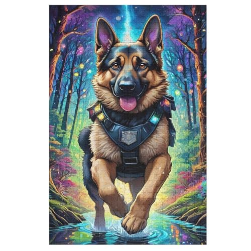 Deutscher Schäferhund Puzzles 1000 Teile Erwachsener Kniffel Spaß Für Die Ganze Familie, Holzpuzzle Kinder Erwachsene, Impossible Puzzle Schwer 78×53cm Deutscher Schäferhund Puzzles 1000 Teile Erwachsener Kniffel Spaß Für Die Ganze Familie, Holzpuzzle Kinder Erwachsene, Impossible Puzzle Schwer 78×53cm von LLXXHH