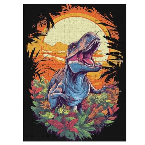 Dinosaurier Holzpuzzle 500 Teile Klassische Puzzles Erwachsene Kinder Puzzle DIY Kit Holzspielzeug Einzigartiges Geschenk 55×41cm Dinosaurier Holzpuzzle 500 Teile Klassische Puzzles Erwachsene Kinder Puzzle DIY Kit Holzspielzeug Einzigartiges Geschenk 55×41cm von LLXXHH