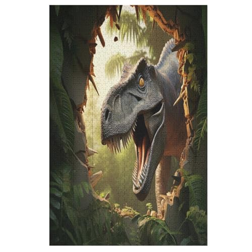 Dinosaurier Puzzle 1000 Teile, Holzpuzzle Herausforderndes Geschicklichkeitsspiel Für Die Ganze Familie, Kinder Erwachsenenpuzzle Ab 12 Jahren 78×53cm Dinosaurier Puzzle 1000 Teile, Holzpuzzle Herausforderndes Geschicklichkeitsspiel Für Die Ganze Familie, Kinder Erwachsenenpuzzle Ab 12 Jahren 78×53cm von LLXXHH