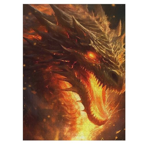 Drache Puzzles 500 Teile Für Jugendliche Kreatives Holzpuzzlespielzeug Familienspiel Schwierigkeitsgrad Herausforderungspuzzles 55×41cm Drache Puzzles 500 Teile Für Jugendliche Kreatives Holzpuzzlespielzeug Familienspiel Schwierigkeitsgrad Herausforderungspuzzles 55×41cm von LLXXHH