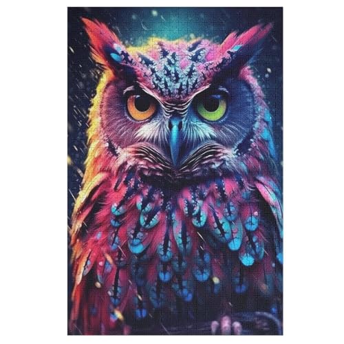 Eule Holzpuzzle - Puzzle Für Erwachsene, 1000-teilige Puzzles Für Teenager Und Kinder, Herausfordernde Spiele 78×53cm Eule Holzpuzzle - Puzzle Für Erwachsene, 1000-teilige Puzzles Für Teenager Und Kinder, Herausfordernde Spiele 78×53cm von LLXXHH