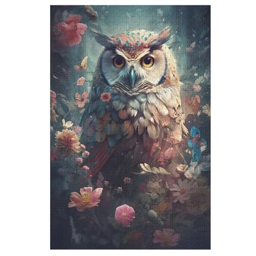 Eule Puzzle 1000 Teile, Holzpuzzle Herausforderndes Geschicklichkeitsspiel Für Die Ganze Familie, Kinder Erwachsenenpuzzle Ab 12 Jahren 78×53cm Eule Puzzle 1000 Teile, Holzpuzzle Herausforderndes Geschicklichkeitsspiel Für Die Ganze Familie, Kinder Erwachsenenpuzzle Ab 12 Jahren 78×53cm von LLXXHH