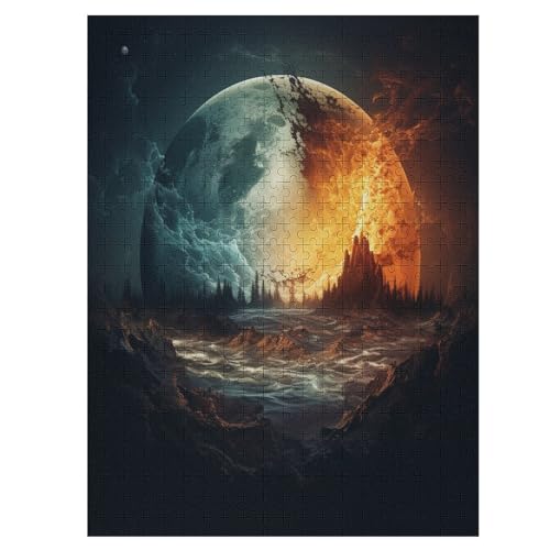 Fantasielandschaft 500 Teile Puzzle Für Erwachsene, Herausforderung Puzzles - Verringerter Druck Schwieriges Holzpuzzle Für Kinder 12+ 55×41cm Fantasielandschaft 500 Teile Puzzle Für Erwachsene, Herausforderung Puzzles - Verringerter Druck Schwieriges Holzpuzzle Für Kinder 12+ 55×41cm von LLXXHH