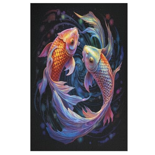 Fisch -Puzzle, 1000 Teile,Holzpuzzle Für Erwachsene Kinder, Lustiges Spielzeug, Denkspiel, Bildungsspiel, 78×53cm Fisch -Puzzle, 1000 Teile,Holzpuzzle Für Erwachsene Kinder, Lustiges Spielzeug, Denkspiel, Bildungsspiel, 78×53cm von LLXXHH