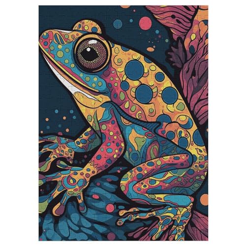 Frosch 300 Teile Puzzles, Wood Craft, Hochwertiges Modernes Puzzle, DIY, Für Erwachsene Und Kinder Ab 12 Jahren, 42×30cm Frosch 300 Teile Puzzles, Wood Craft, Hochwertiges Modernes Puzzle, DIY, Für Erwachsene Und Kinder Ab 12 Jahren, 42×30cm von LLXXHH