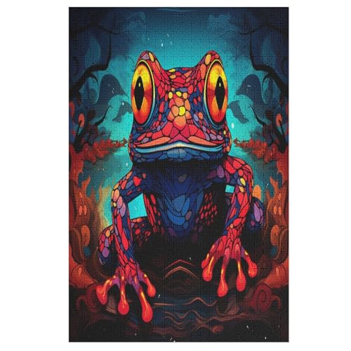 Frosch-Puzzlespiel Aus Holz, 1000 Puzzleteile, Puzzle Für Teenager Und Erwachsene, Kreatives Spielzeug, Puzzles, 78×53cm Frosch-Puzzlespiel Aus Holz, 1000 Puzzleteile, Puzzle Für Teenager Und Erwachsene, Kreatives Spielzeug, Puzzles, 78×53cm von LLXXHH