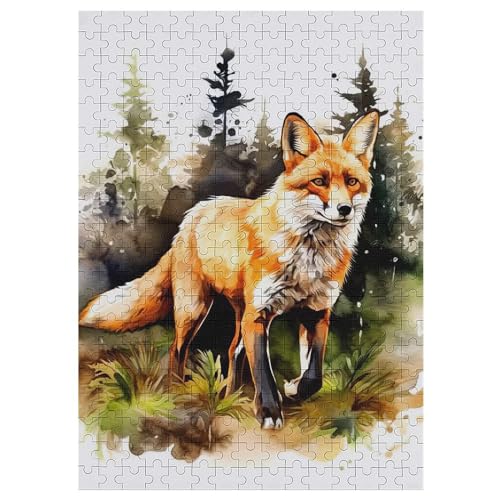 Fuchs Holzpuzzle 300 Teile Klassische Puzzles Erwachsene Kinder Puzzle DIY Kit Holzspielzeug Einzigartiges Geschenk 42×30cm Fuchs Holzpuzzle 300 Teile Klassische Puzzles Erwachsene Kinder Puzzle DIY Kit Holzspielzeug Einzigartiges Geschenk 42×30cm von LLXXHH